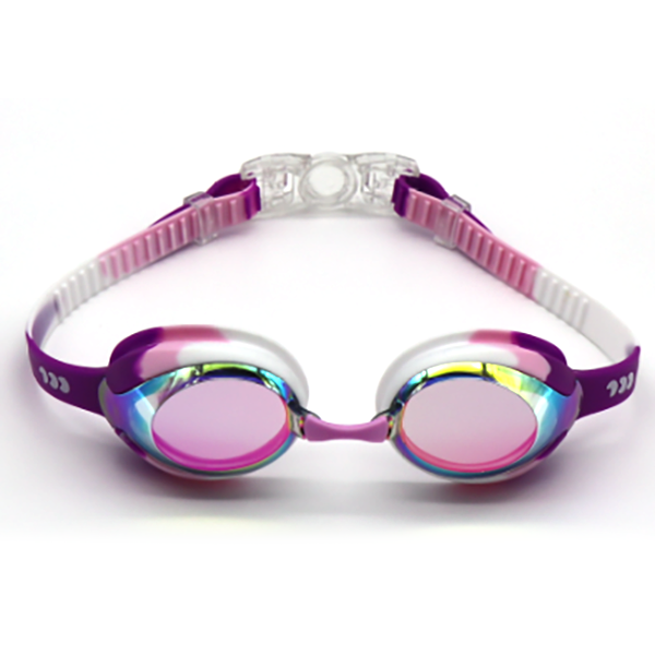 High aesthetic purple children's swimming goggles free box