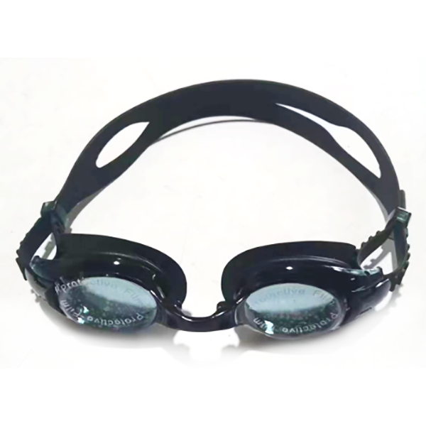 Classic clear underwater vision black swimming goggles for children free box