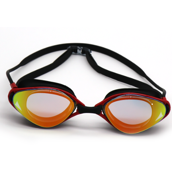 Adult high-end gradient colored frame swimming goggles for indoor and outdoor