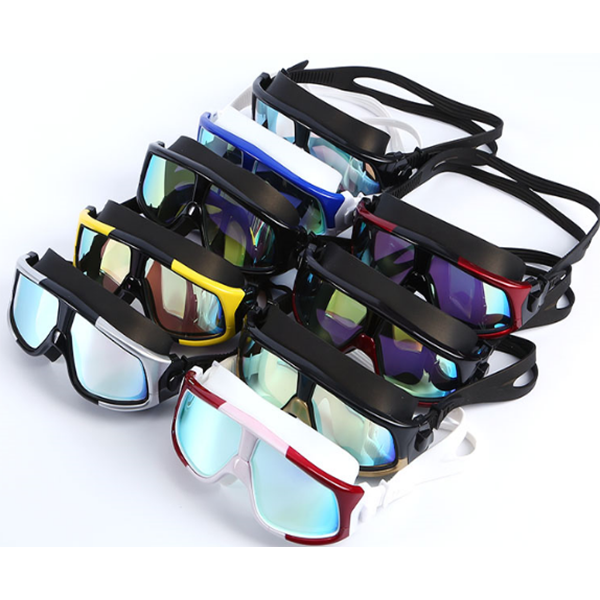 Adult classic multi colored optional leak proof swimming goggles gift box