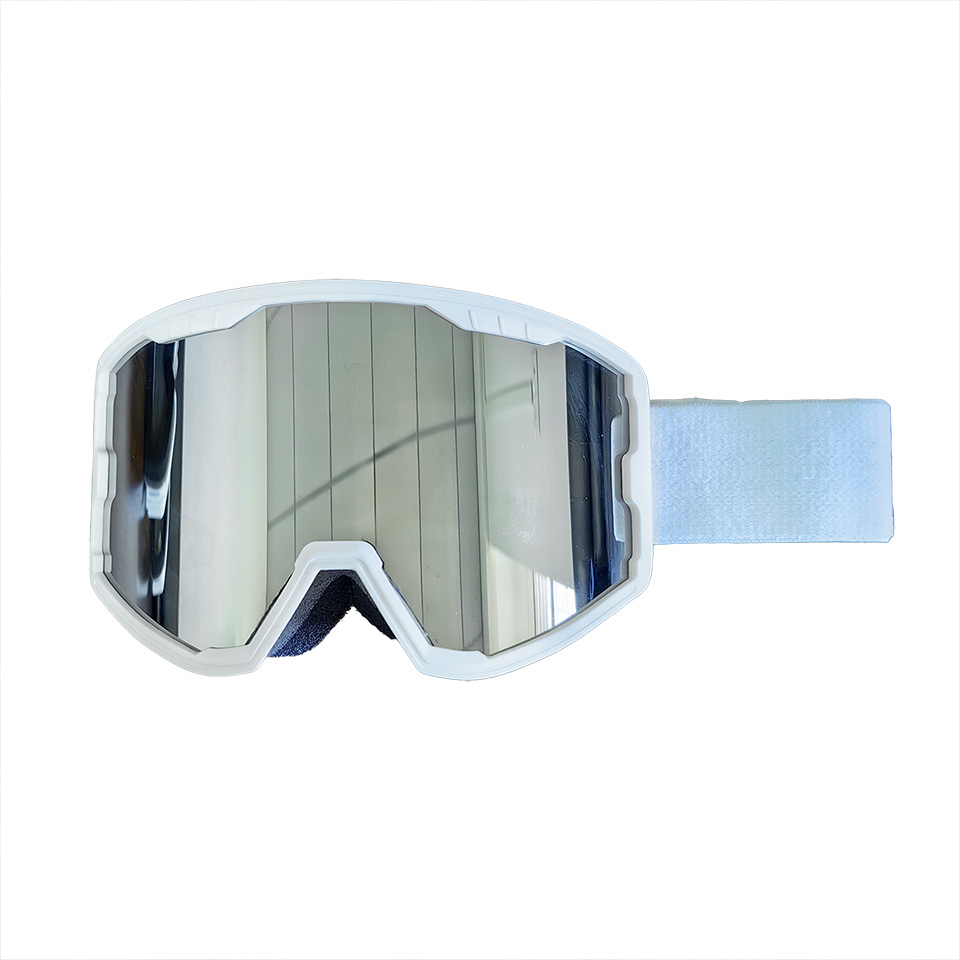 UV protection silver mirror snowboard goggles